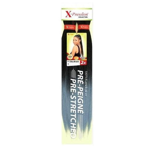 XPRESSION PRE STRETCHED ULTRA BRAID 2x PACK BRAID EXTENSIONS 46" LENGTH